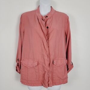 Sanctuary 100% Lyocell Snap Front‎ Lightweight Jacket Size M
